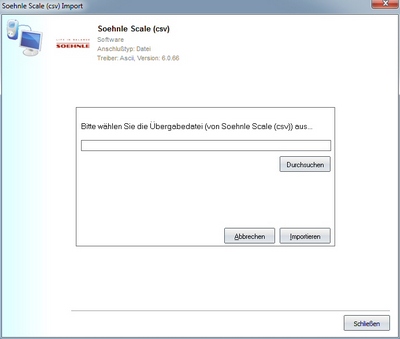 Datenbernahme von der Soehnle Software Exportdatei ins Diabetes-Tagebuch