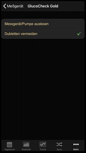 Datenbernahme vom Aktivmed GlucoCheck Gold ins Diabetes-Tagebuch der iOS App